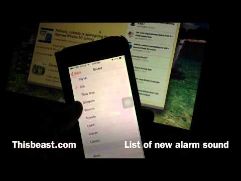 Finally iOS 7 available to the public and for the first time we have the updated iOS alarm clock in years! 

What's new?
I like the new design, great selection of sounds and you still get to use the classic sound.