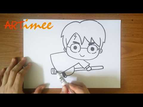 How to Draw Chibi Harry Potter ( Step by Step )
