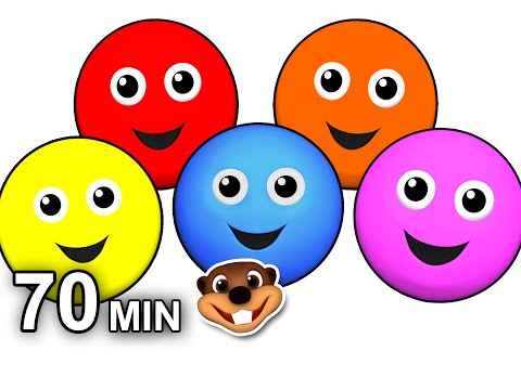 "Colors Songs" Collection Vol. 1 | 3D Kids Compilation, Babies Learn Colours, Kindergarten Rhymes