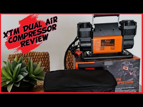 XTM Dual Air Compressor Review | 33" 4wd tyre inflation test |