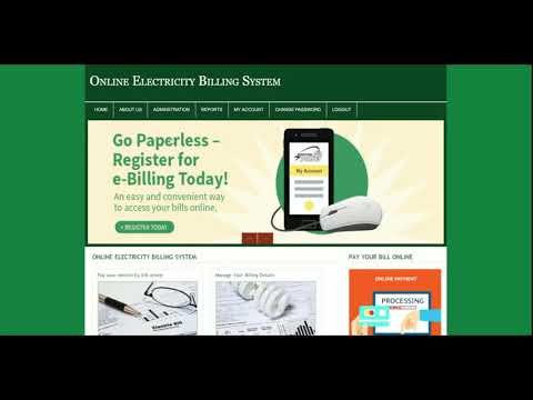 Electricity Billing System | PHP and MySQL Project Source Code | PHP MySQL CRUD Project