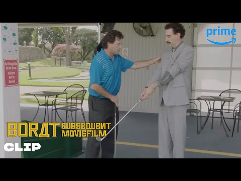 BORAT Learns to Golf | Prime Video
