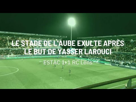 Le Stade de l'Aube exulte après le but de Yasser Larouci