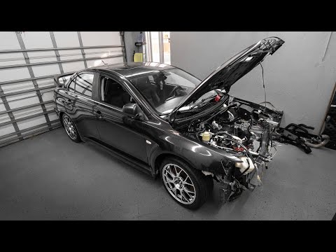 Mitsubishi Lancer Evolution 10 4B11 Engine Removal!