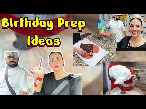 Birthday Party Prep Vlog 🎂 Cake Baking & Grocery Shopping