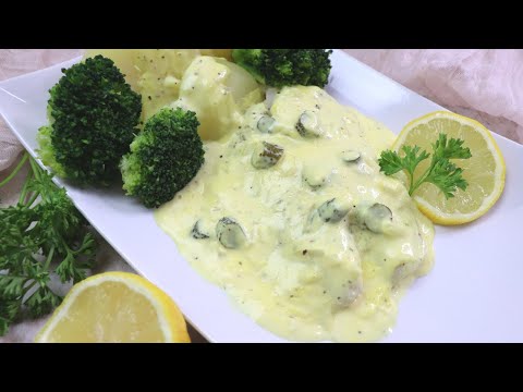 Quick Fish Recipe Flounder in Mustard Sauce - German Recipe from the Baltic Sea