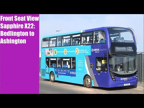 Front Seat View | Sapphire X22: Bedlington to Ashington - 7547/YX17NNW (With NSA)
