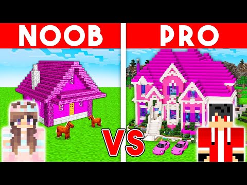 EPIC Showdown: NOOB vs PRO Barbie House Build!
