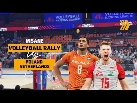 🔥INSANE Volleyball Rally – Poland vs Netherlands!