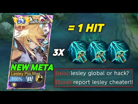 TOP 1 GLOBAL LESLEY CRAZY 1 HIT BUILD FOR GOLD LANE!!😱 (100% 1 HIT) - LESLEY BUILD TOP GLOBAL 2026!!