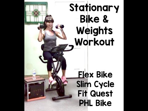 Cycle Workout with Weights!  Stationary bikes - Flex Bike, Slim Cycle, Fitquest, Fitnation Bike PHL