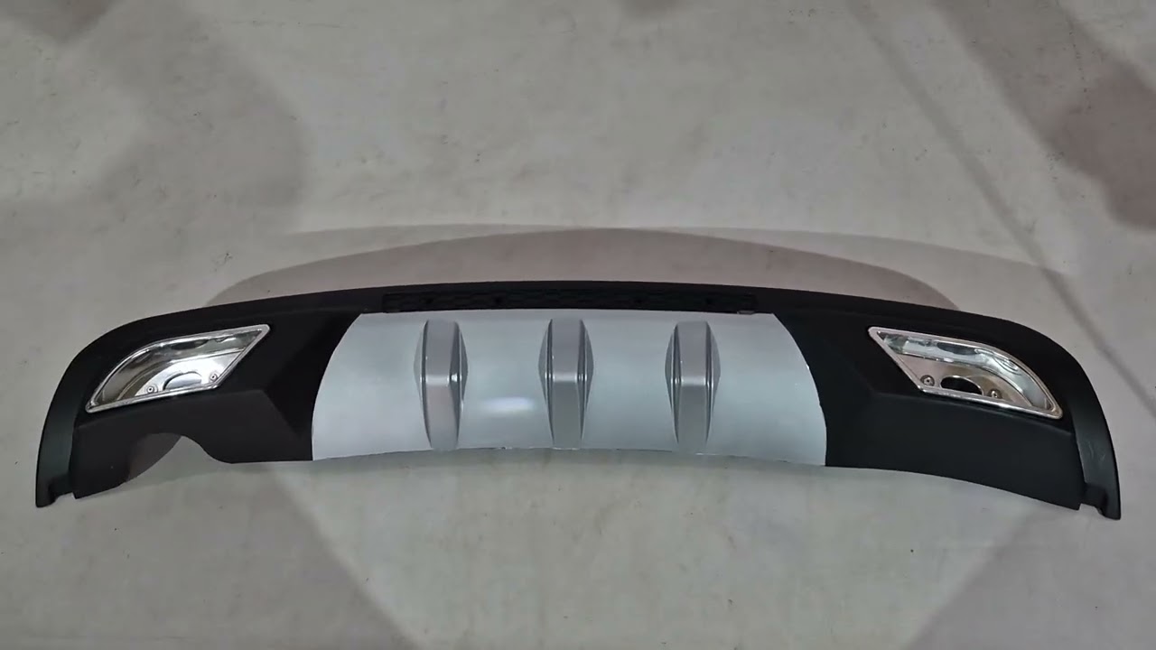 Универсальный Задний Диффузор DPT Sport V-1 (Серый+Черный Глянец) Video 1