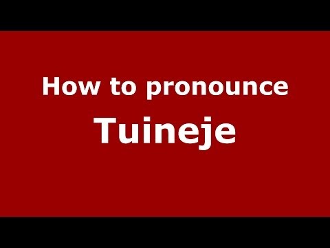 How to pronounce Tuineje (Spanish/Spain) - PronounceNames.com