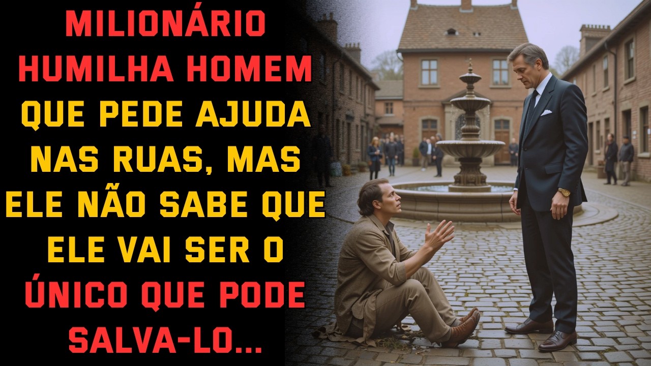 Milionário humilha homem que pede ajuda nas ruas, mas ele não sabe que ele vai ser o único que...