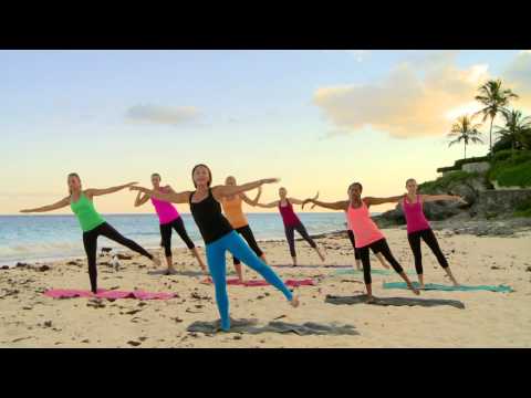 Sunset Beach Barre Workout - Part 1 - Thighs, Glutes, Arms, & Love Handles
