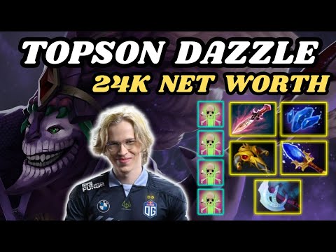 🔥 TOPSON Dazzle Midlane Highlights 24K NET WORTH 🔥 Poison Touch Insane DPS - Dota 2