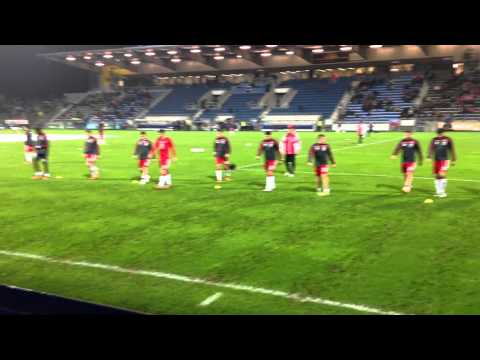 FSV Frankfurt - 1.FC Kaiserslautern vor dem Spiel am Aufwärmen 08.11.2013