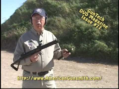 Gene Kelly opens his gun cabinet to show his Sterling SMG from GunTech #77