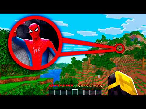 ENCONTRÉ la BASE SECRETA de SPIDERMAN en MINECRAFT 😱