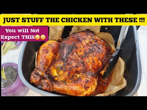 AIR FRYER WHOLE STUFFED CHICKEN RECIPE. STEP BY STEP CHICKEN AND MEAL PREP with TIPS & TRICKS.