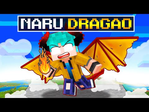 Virei um DRAGÃO de FOGO no Minecraft!