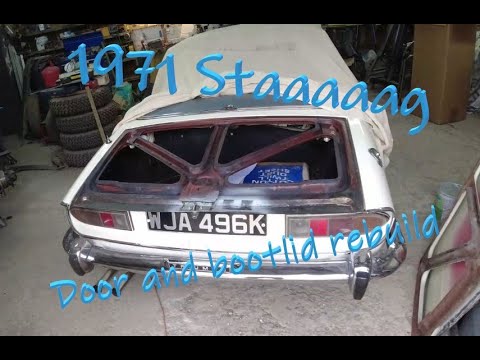 1971 Triumph Stag door replacement and reskinning a boot lid