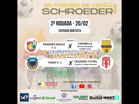 29º TORNEIO DE VERÃO DE SCHROEDER 2023 PRIMEIRO BRAÇO F.C. X CORUPÁ FUTSAL