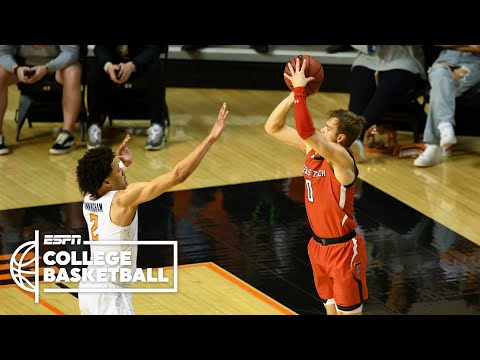 凱德-坎寧安與俄克拉荷馬州立大學在加時賽中戰勝麥克-麥克朗與德州理工學院 [精彩內容] | ESPN (Cade Cunningham & Oklahoma State top Mac McClung & Texas Tech in OT [HIGHLIGHTS] | ESPN)