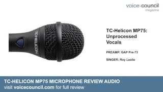 Video thumbnail for TC-Helicon MP75 Mic vs SM58 - Review Demo Audio (with Mic Mechanic & VoiceLive) by voicecouncil