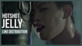HOTSHOT (핫샷) - JELLY (젤리) Line Distribution (Color Coded)