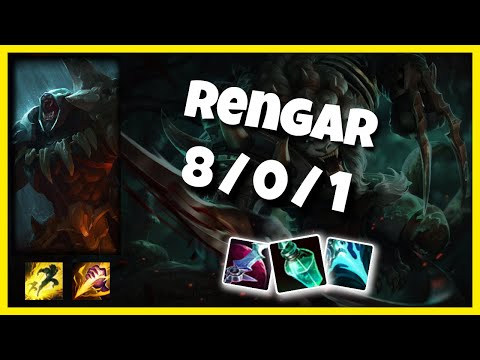 Rengar vs Olaf TURKISH Challenger JUNGLE (8/0/1) - v11.1