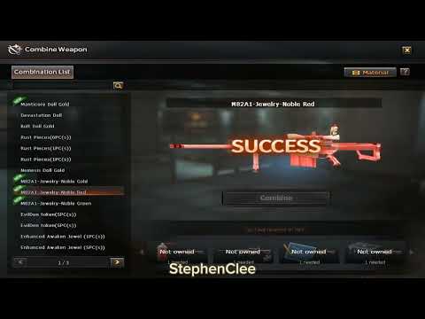 Crossfire Philippines 3.0  Barrett M82A1 Jewelry Noble Red combination