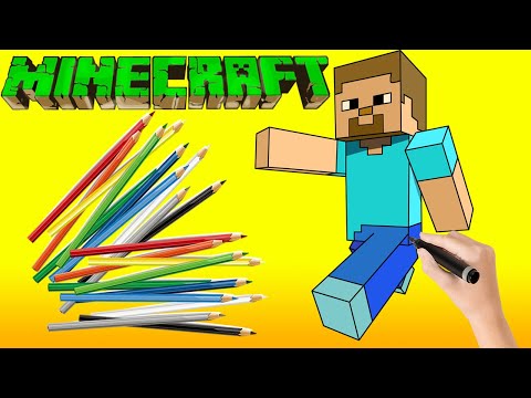 How to Draw Steve from Minecraft - Minecraft Coloring Pages