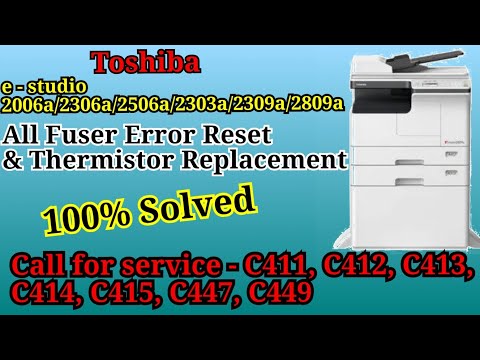 How to Toshiba e studio rest error code & solution C411,C412,C413 C414,C415,C447,C449,C4552  sinhala