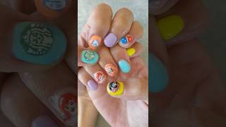 New DIY nails! American Famous Fastfood chains🍔#nails #brand #logo #starbucks #dominos #chipotle