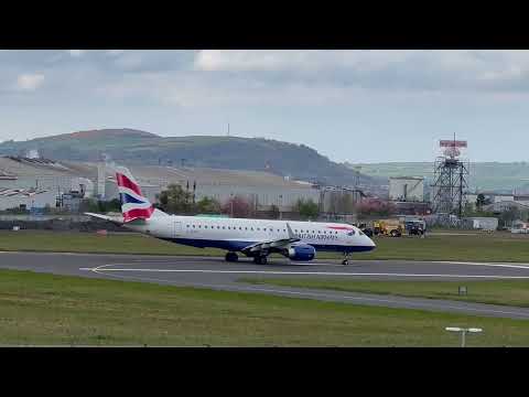British Airways (G-LCYP) taking off from Belfast (BHD) on Tuesday 25th April 2023