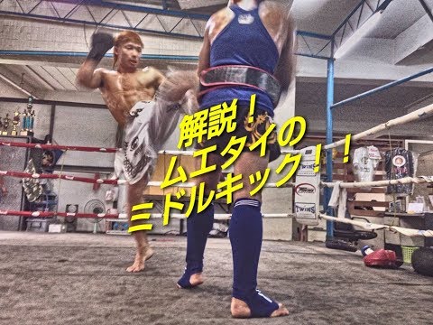 解説！ムエタイのミドルキック！！