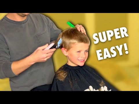 The EASIEST Little Boy's Haircut Tutorial - Simple Step by Step Instructions - No scissors needed!