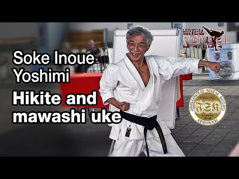 Soke Inoue Yoshimi - Hikite and mawashi uke - Seminar Italy 2013