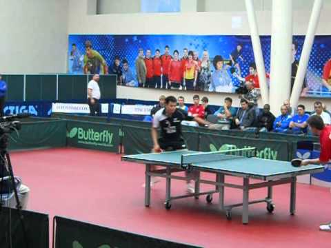 HOU YINGCHAO - PETER FRANZ.CHAMPIONS LEAGUE 2011-2012.UMMC-PONTOISE CERGY TT.1SET