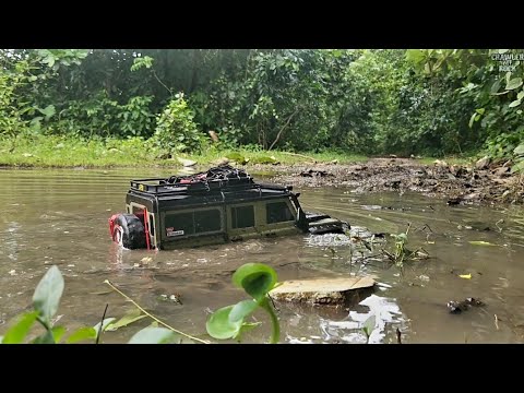 Land Rover Defender | 1/10 Scale Rc | Traxxas Trx4 | Forest Trail Adventure