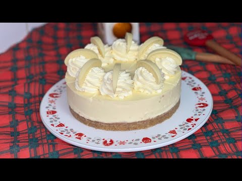 Terry's White Chocolate Orange No Bake Cheesecake