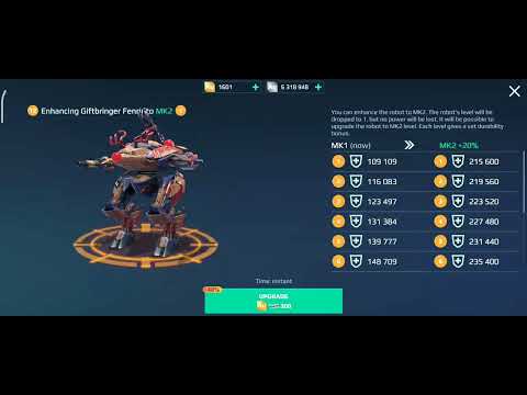 Making My First Bot MK2/Giftbringer Fenrir MK2/War Robots. #warrobots  #warrobotsfreetoplay