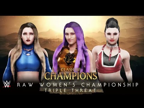 WWE 2k19~Clash of Champions~ Halie vs Medusa vs Amber Wilson