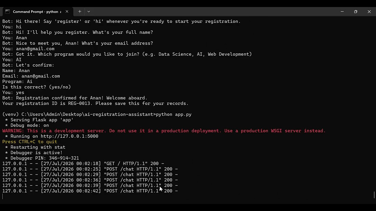 Task Submission - DAS004582 - Registration Assistant
