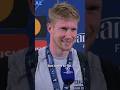 De Bruyne moet zijn vrouw met tegenzin gelijk geven na de Champions League-winst van City ?
