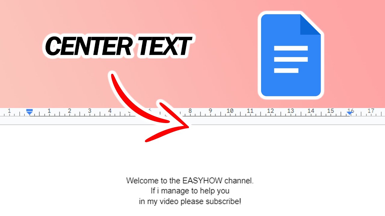 How to CENTER Text on Google Docs | Full Tutorial