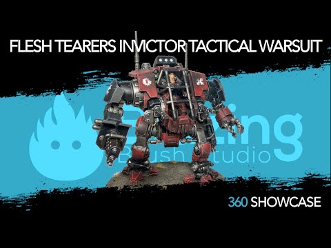 Flesh Tearers Invictor Tactical Warsuit | Warhammer 40k | Space Marines - 360 Showcase