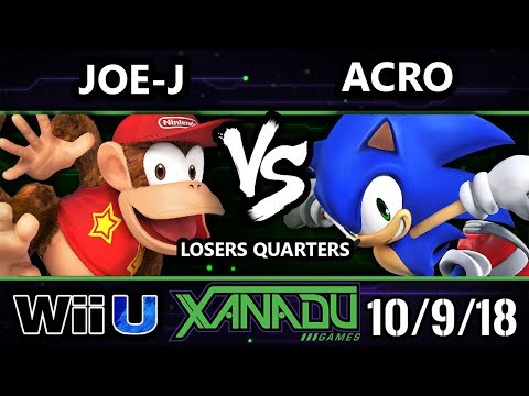 S@X 271 Smash 4 -  Joe-J (Diddy Kong) Vs.  Acro (Sonic) Wii U Losers Quarters