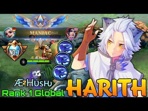 MANIAC Harith No.1 Supreme! I’ll Hunt you to the ends of the Earth - Top 1 Global Harith Æ Hυsԋ - ML